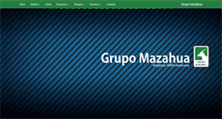 Desktop Screenshot of grupomazahua.com